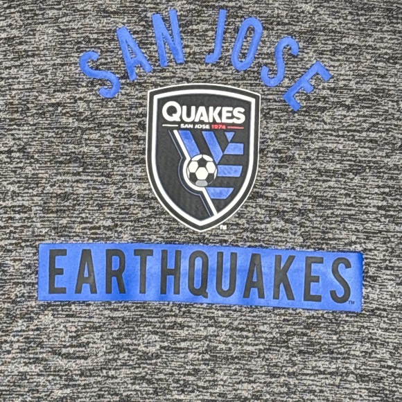 Adidas Kids XL Gray Pullover Hoodie San Jose Earthquakes (16) - Picture 3 of 7